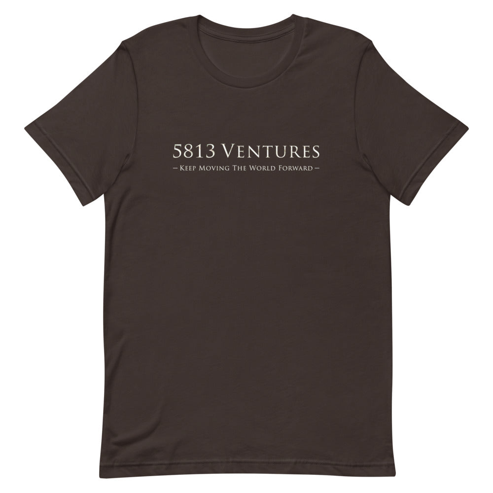 5813 Ventures Logo In Pearl on Unisex Premium T-Shirt - XL-2XL