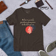 Believe To Win Haiku With Sun Tree on Unisex Premium T-Shirt