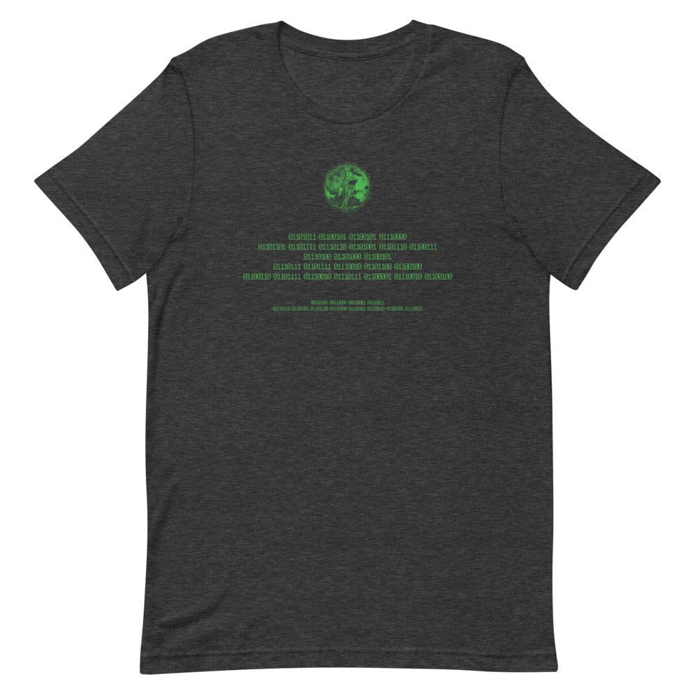 Binary Instructions To Keep Moving The World Forward With Venusian Earth In Green on Unisex Premium T-Shirt - 3XL-5XL