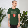 Believe To Win Haiku With Sun Tree on Unisex Premium T-Shirt