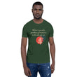 Believe To Win Haiku With Sun Tree on Unisex Premium T-Shirt