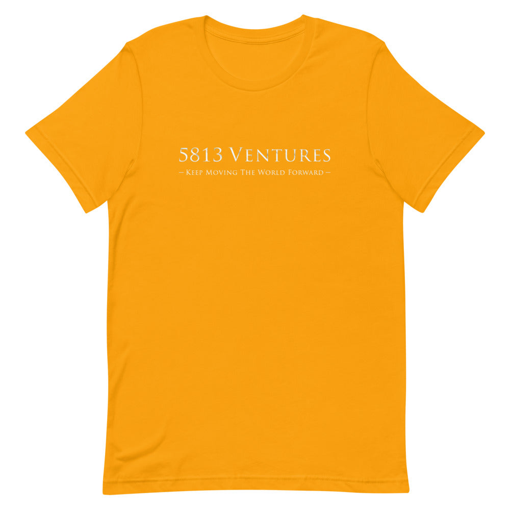 5813 Ventures Logo In Pearl on Unisex Premium T-Shirt - M-L