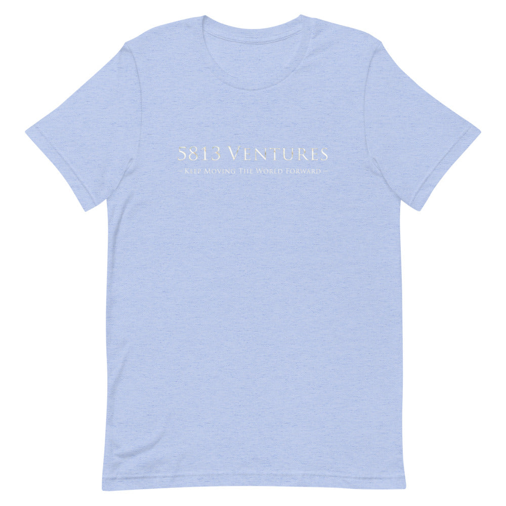 5813 Ventures Logo In Pearl on Unisex Premium T-Shirt - M-L