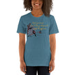 Life Is An Encore Haiku With Wren on Unisex Premium T-Shirt - L-XL