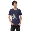 Lead By Example Haiku With Mountain Shrines on Unisex Premium T-Shirt - M-L