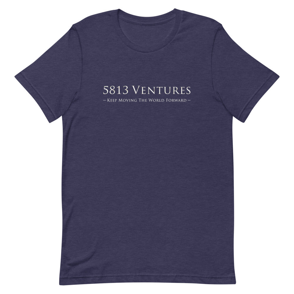 5813 Ventures Logo In Pearl on Unisex Premium T-Shirt - XL-2XL