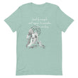 Lead By Example Haiku With Mountain Shrines on Unisex Premium T-Shirt - XS-S