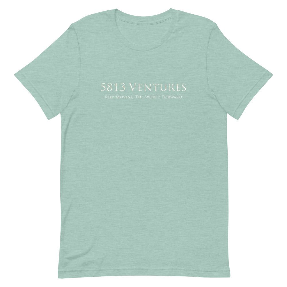 5813 Ventures Logo In Pearl on Unisex Premium T-Shirt - M-L