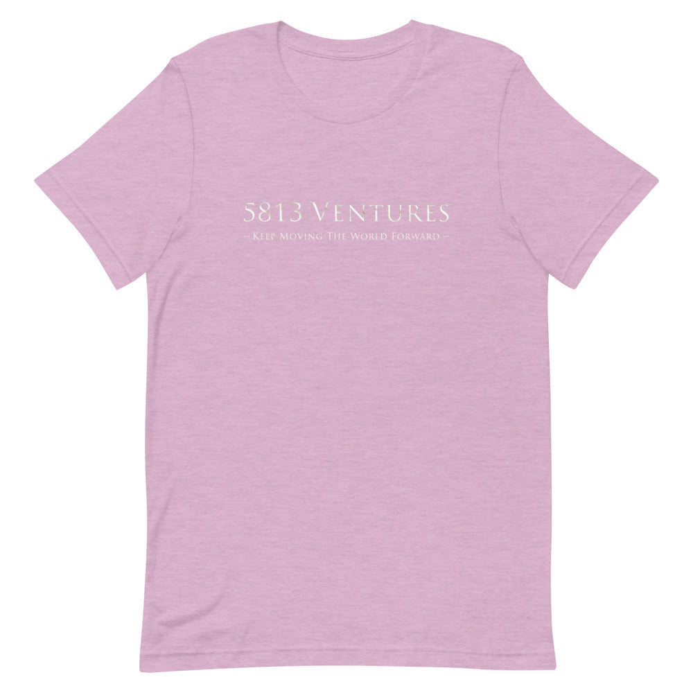 5813 Ventures Logo In Pearl on Unisex Premium T-Shirt - XL-2XL