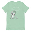 Lead By Example Haiku With Mountain Shrines on Unisex Premium T-Shirt - M-L