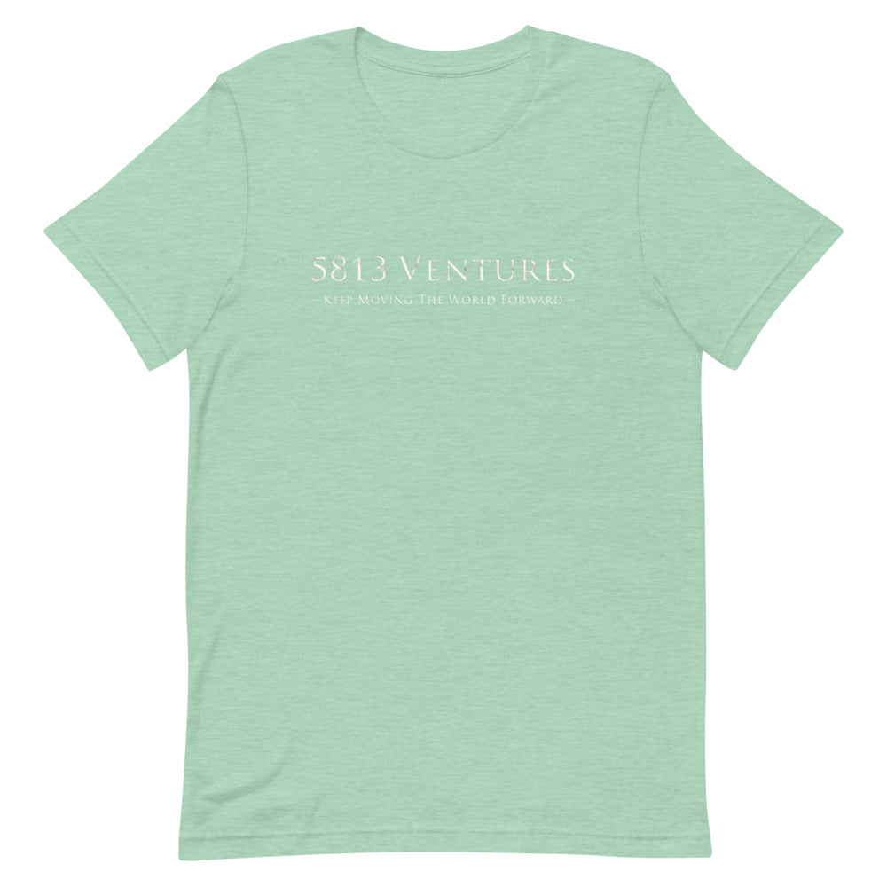 5813 Ventures Logo In Pearl on Unisex Premium T-Shirt - M-L