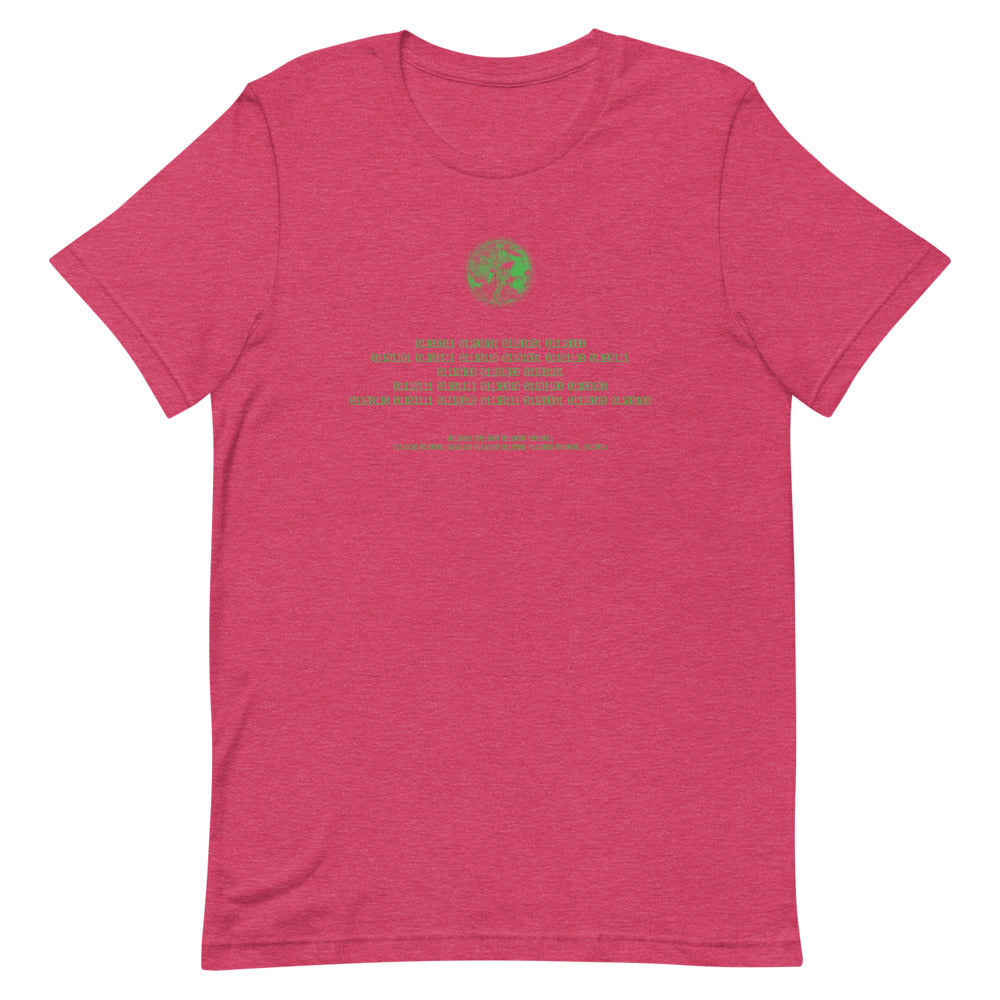 Binary Instructions To Keep Moving The World Forward With Venusian Earth In Green on Unisex Premium T-Shirt - M-L