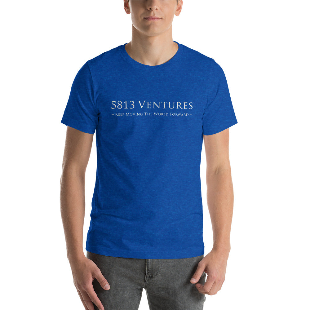 5813 Ventures Logo In Pearl on Unisex Premium T-Shirt - M-L