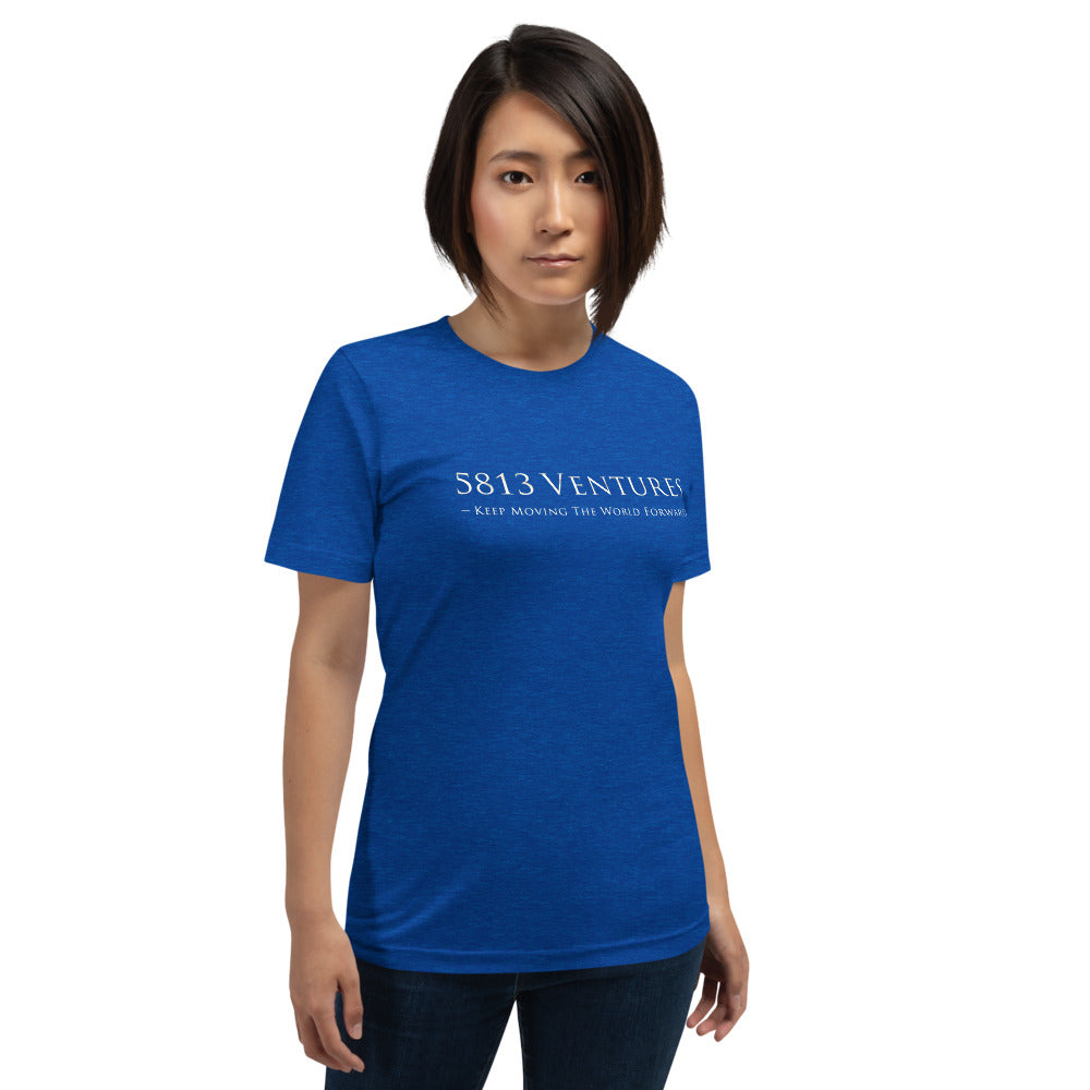 5813 Ventures Logo In Pearl on Unisex Premium T-Shirt - M-L