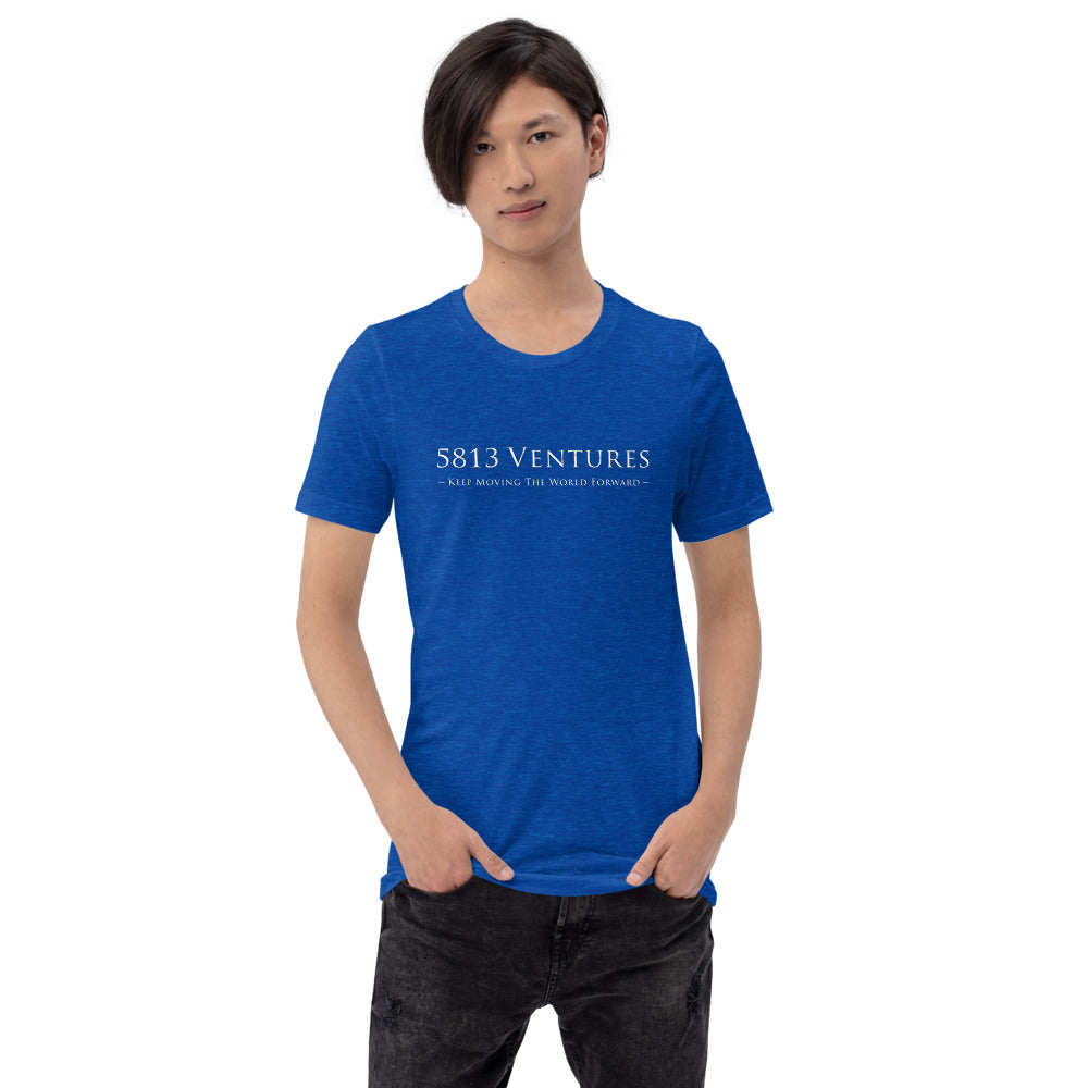 5813 Ventures Logo In Pearl on Unisex Premium T-Shirt - M-L