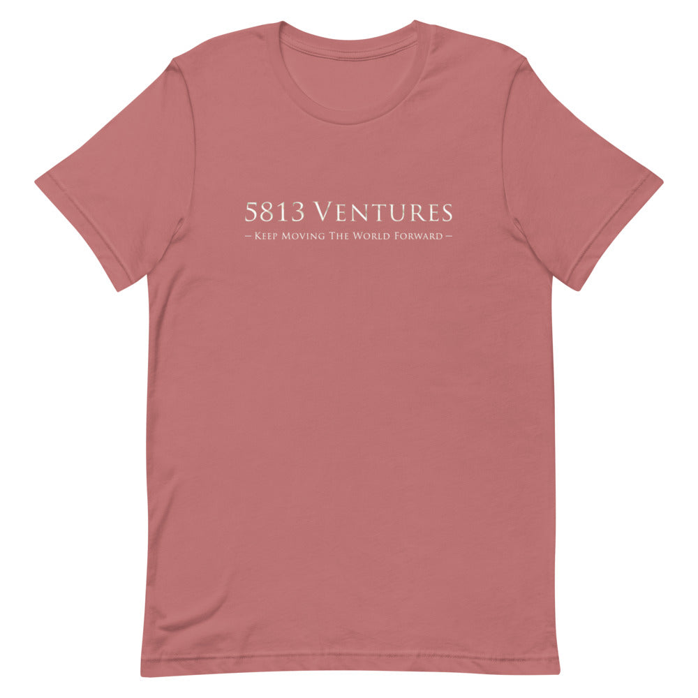 5813 Ventures Logo In Pearl on Unisex Premium T-Shirt - M-L