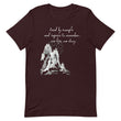 Lead By Example Haiku With Mountain Shrines on Unisex Premium T-Shirt - M-L