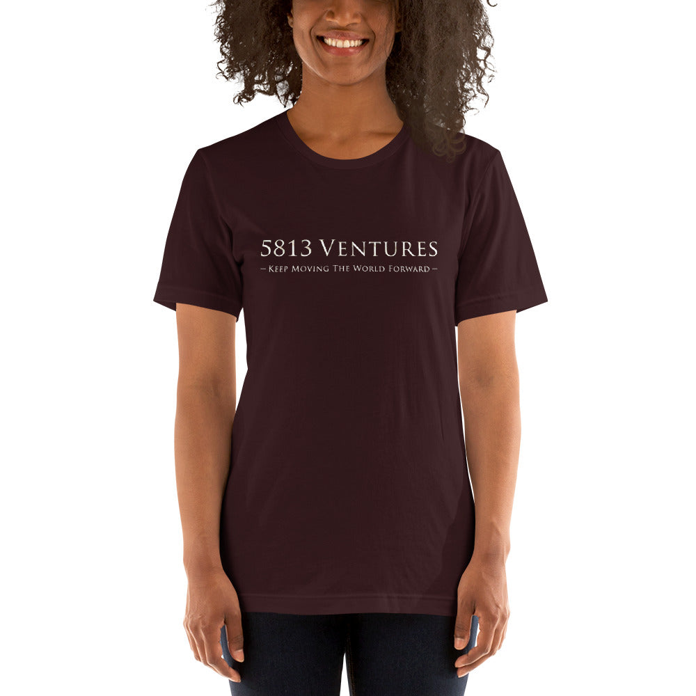 5813 Ventures Logo In Pearl on Unisex Premium T-Shirt - XL-2XL