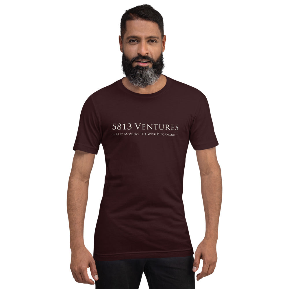 5813 Ventures Logo In Pearl on Unisex Premium T-Shirt - XL-2XL