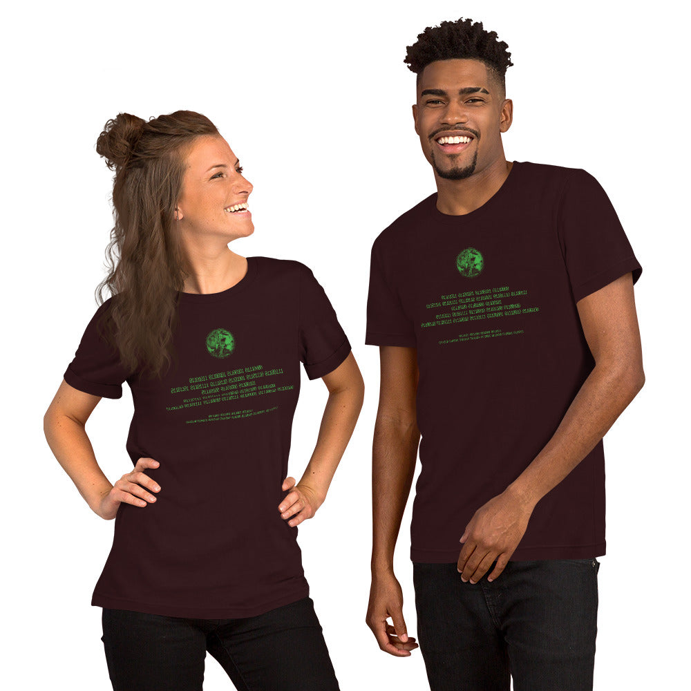 Binary Instructions To Keep Moving The World Forward With Venusian Earth In Green on Unisex Premium T-Shirt - 3XL-5XL