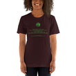 Binary Instructions To Keep Moving The World Forward With Venusian Earth In Green on Unisex Premium T-Shirt - 3XL-5XL