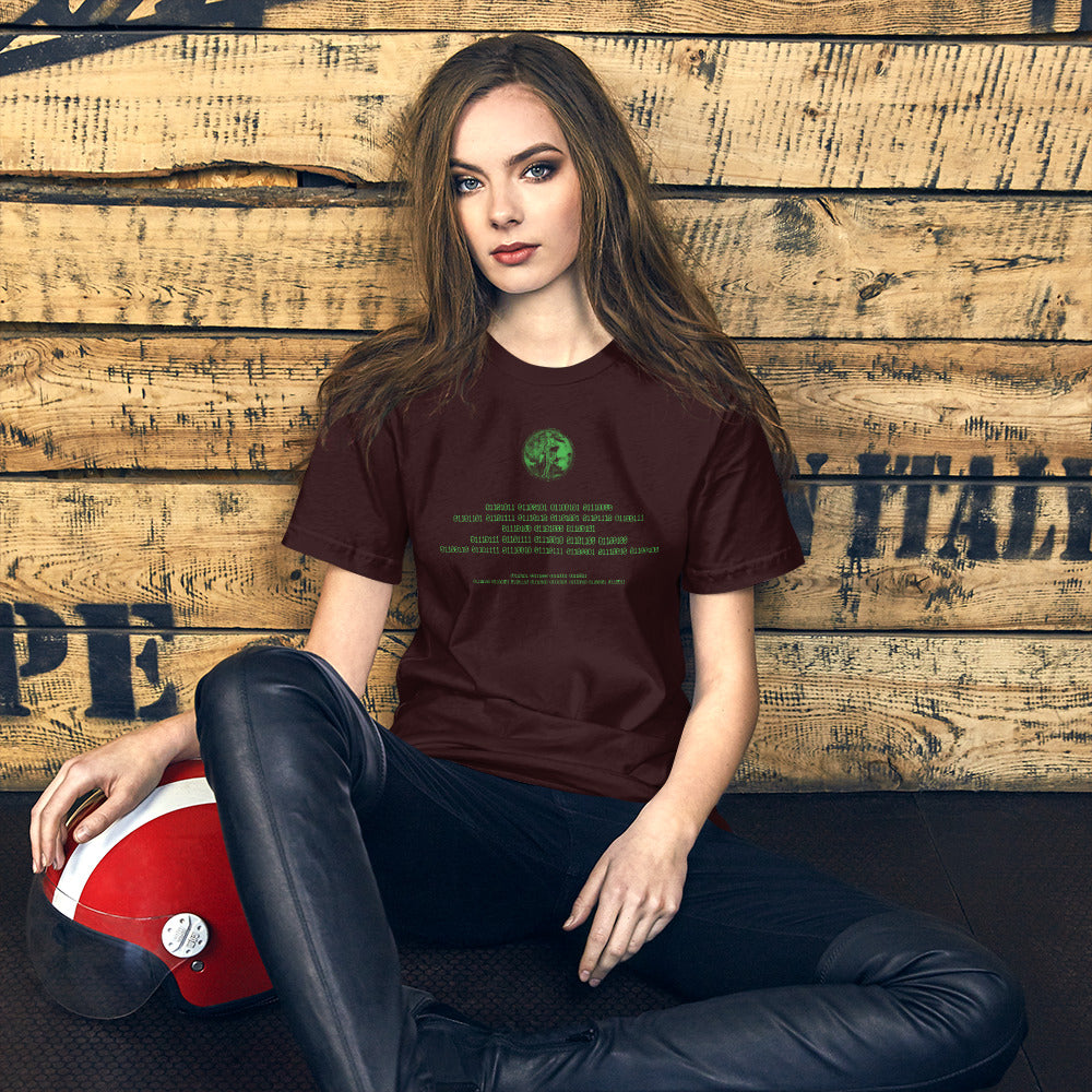 Binary Instructions To Keep Moving The World Forward With Venusian Earth In Green on Unisex Premium T-Shirt - 3XL-5XL