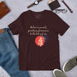 Believe To Win Haiku With Sun Tree on Unisex Premium T-Shirt