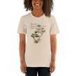 Matsuo Basho Haiku With Bonsai on Unisex Premium T-Shirt