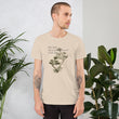 Matsuo Basho Haiku With Bonsai on Unisex Premium T-Shirt