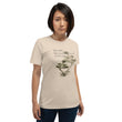 Matsuo Basho Haiku With Bonsai on Unisex Premium T-Shirt