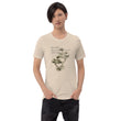 Matsuo Basho Haiku With Bonsai on Unisex Premium T-Shirt