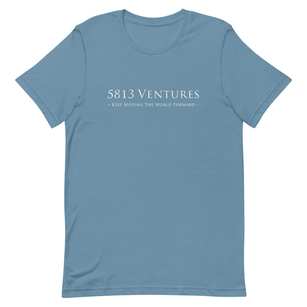 5813 Ventures Logo In Pearl on Unisex Premium T-Shirt - XL-2XL