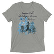 Remember Your Heritage Haiku With Trees on Unisex Tri-Blend Tee Shirt