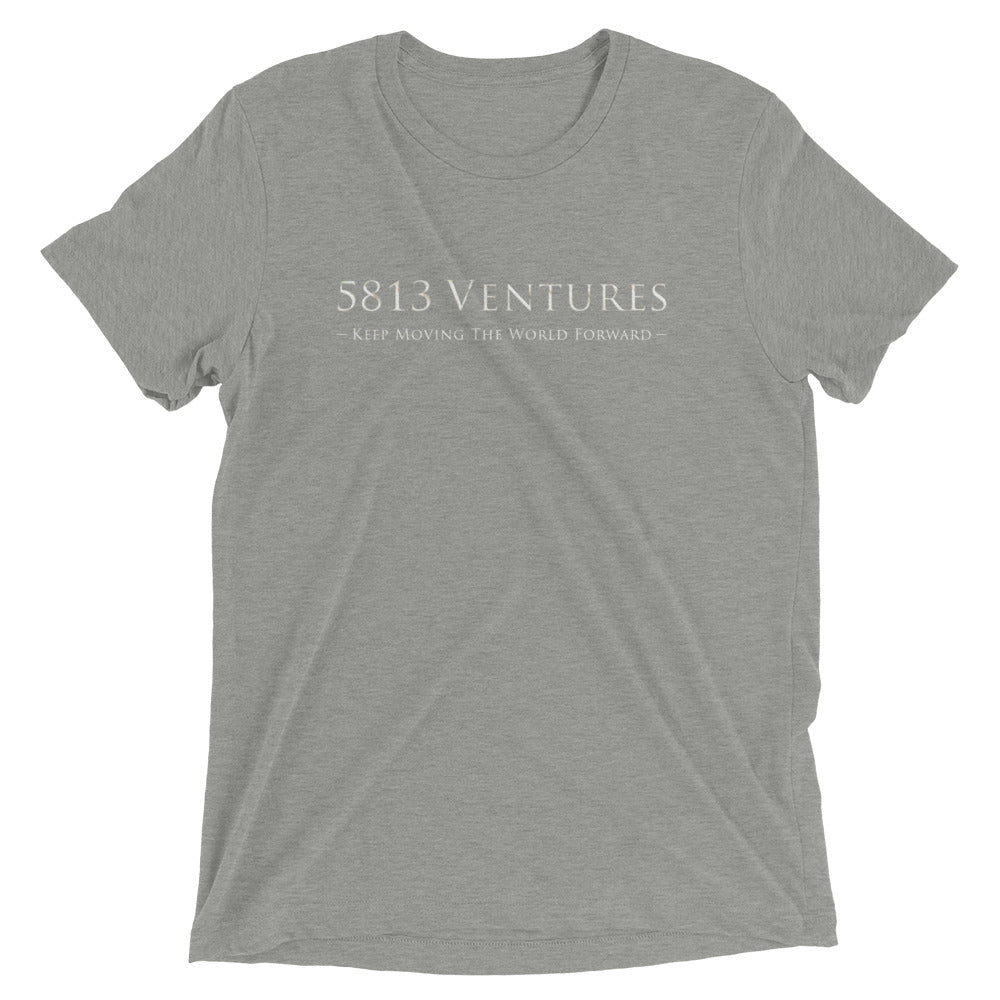 5813 Ventures Logo In Pearl on Unisex Tri-Blend Tee Shirt - XS-XL