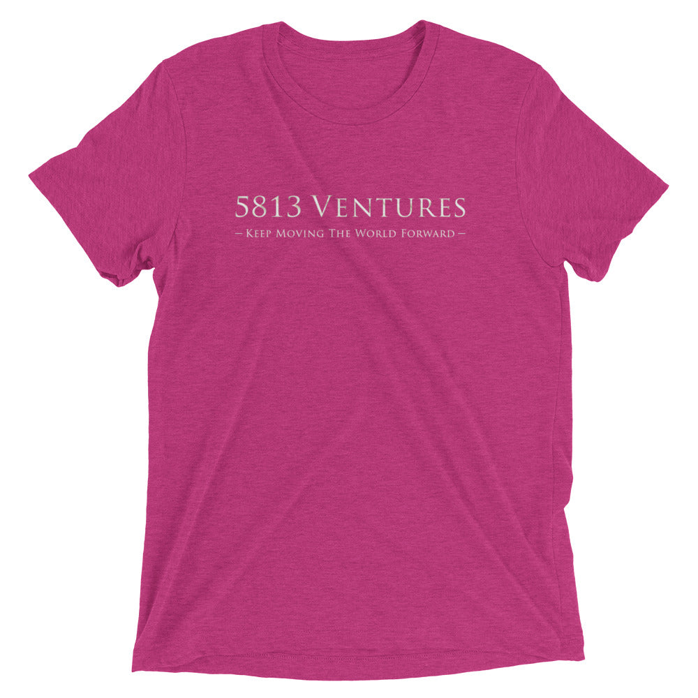 5813 Ventures Logo In Pearl on Unisex Tri-Blend Tee Shirt - XS-XL