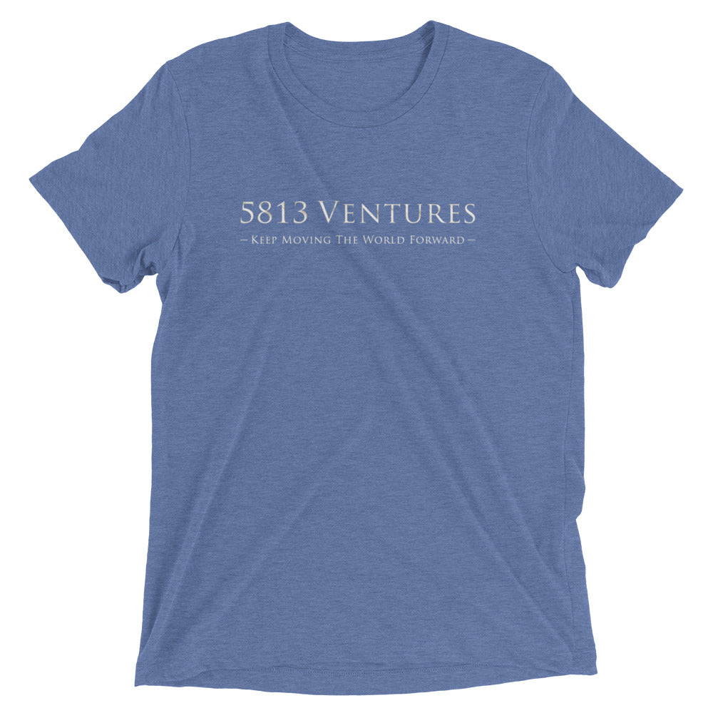 5813 Ventures Logo In Pearl on Unisex Tri-Blend Tee Shirt - 2XL-4XL