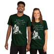 Lead By Example Haiku With Mountain Shrines on Unisex Tri-Blend Tee Shirt - XS-XL