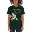 Lead By Example Haiku With Mountain Shrines on Unisex Tri-Blend Tee Shirt - XS-XL