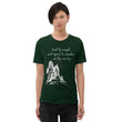 Lead By Example Haiku With Mountain Shrines on Unisex Tri-Blend Tee Shirt - XS-XL