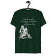 Lead By Example Haiku With Mountain Shrines on Unisex Tri-Blend Tee Shirt - XS-XL