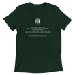 Binary Instructions To Keep Moving The World Forward With Venusian Earth In White on Unisex Tri-Blend Tee Shirt - XS-XL