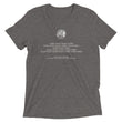 Binary Instructions To Keep Moving The World Forward With Venusian Earth In White on Unisex Tri-Blend Tee Shirt - 2XL-4XL