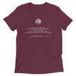 Binary Instructions To Keep Moving The World Forward With Venusian Earth In White on Unisex Tri-Blend Tee Shirt - XS-XL