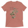 Matsuo Basho Haiku With Bonsai on Unisex Tri-Blend Tee Shirt