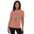 Matsuo Basho Haiku With Bonsai on Unisex Tri-Blend Tee Shirt