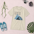 Dream Bigger Haiku With Mountains on Unisex Tri-Blend Tee Shirt