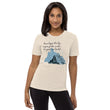 Dream Bigger Haiku With Mountains on Unisex Tri-Blend Tee Shirt