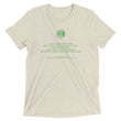 Binary Instructions To Keep Moving The World Forward With Venusian Earth In Green on Unisex Tri-Blend Tee Shirt