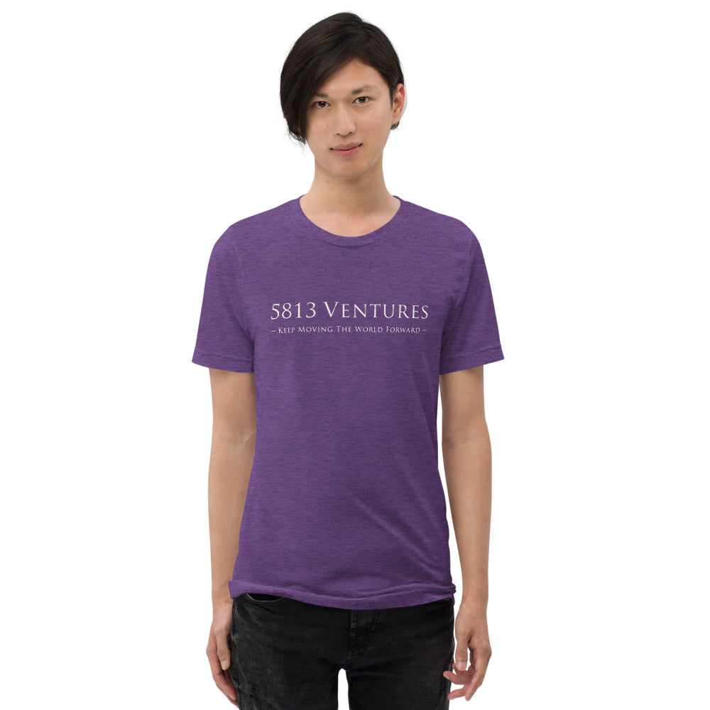 5813 Ventures Logo In Pearl on Unisex Tri-Blend Tee Shirt - XS-XL