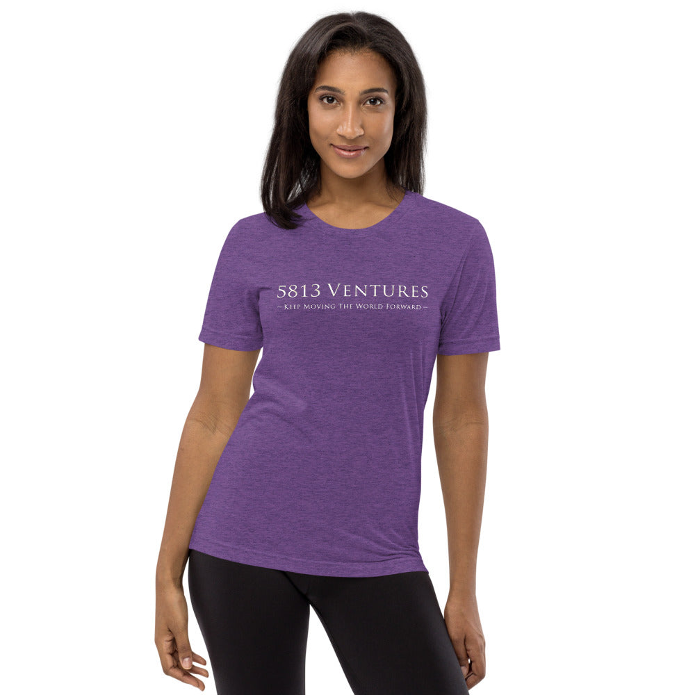 5813 Ventures Logo In Pearl on Unisex Tri-Blend Tee Shirt - XS-XL